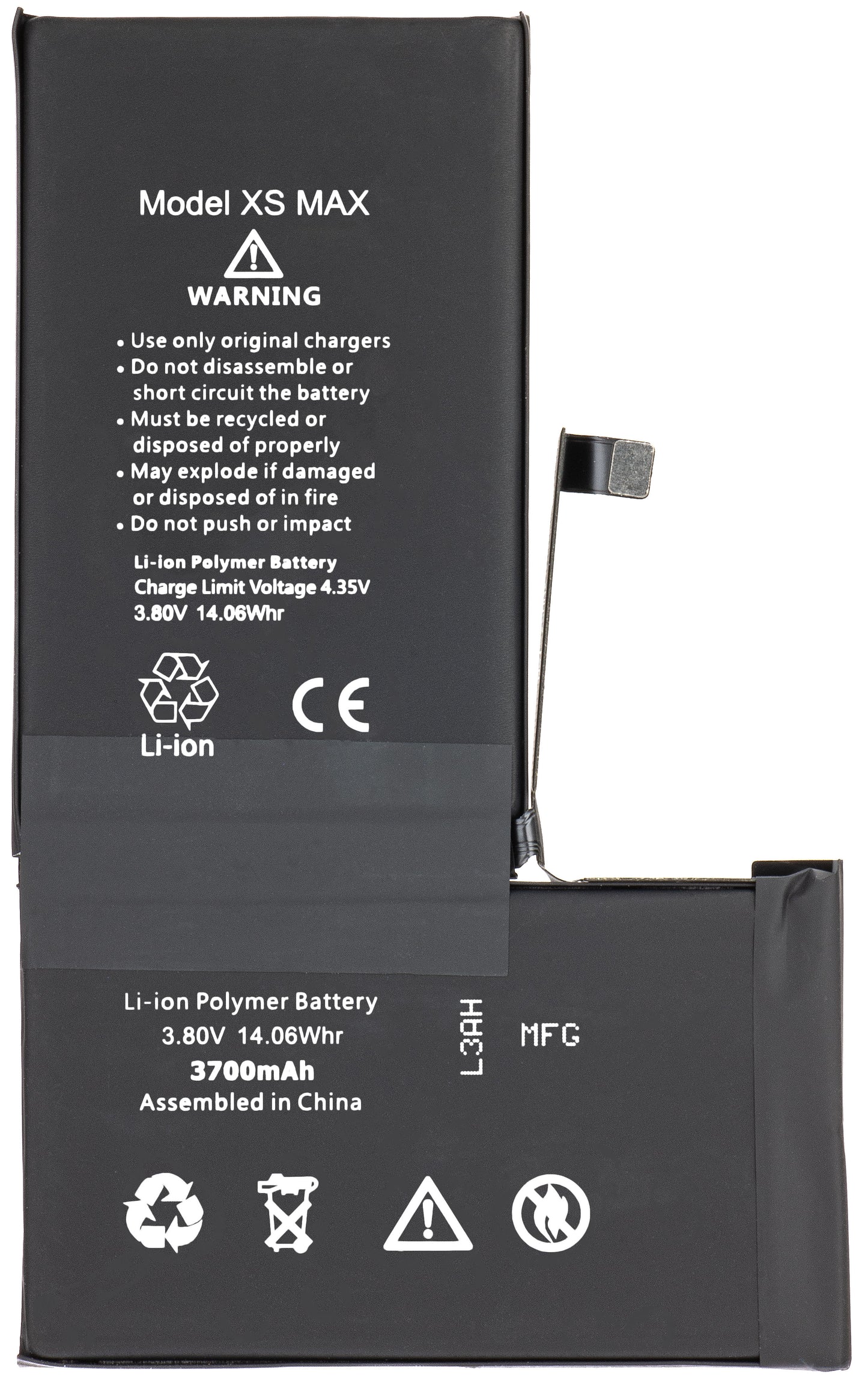 Batteria Apple iPhone XS Max, alta capacità