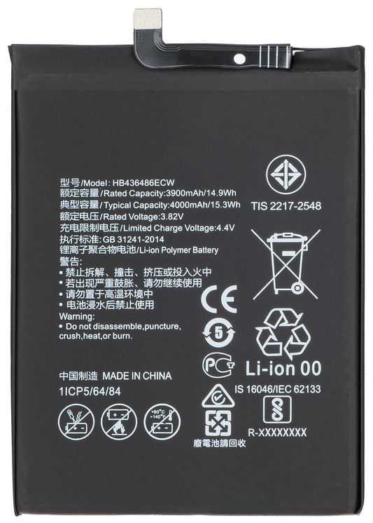 Batteria per Honor 20 Pro / View 20 / Mate 20 / P20 Pro / Mate 10, HB436486ECW