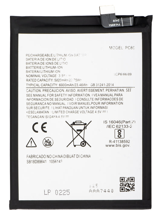 Batteria Motorola Moto G54 Power Edition, PC60
