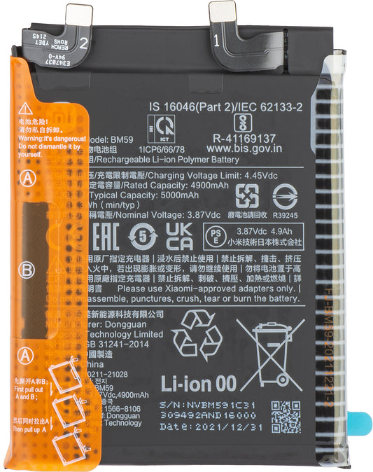 Batteria Xiaomi 11T, BM59, Service Pack 460200008P1G