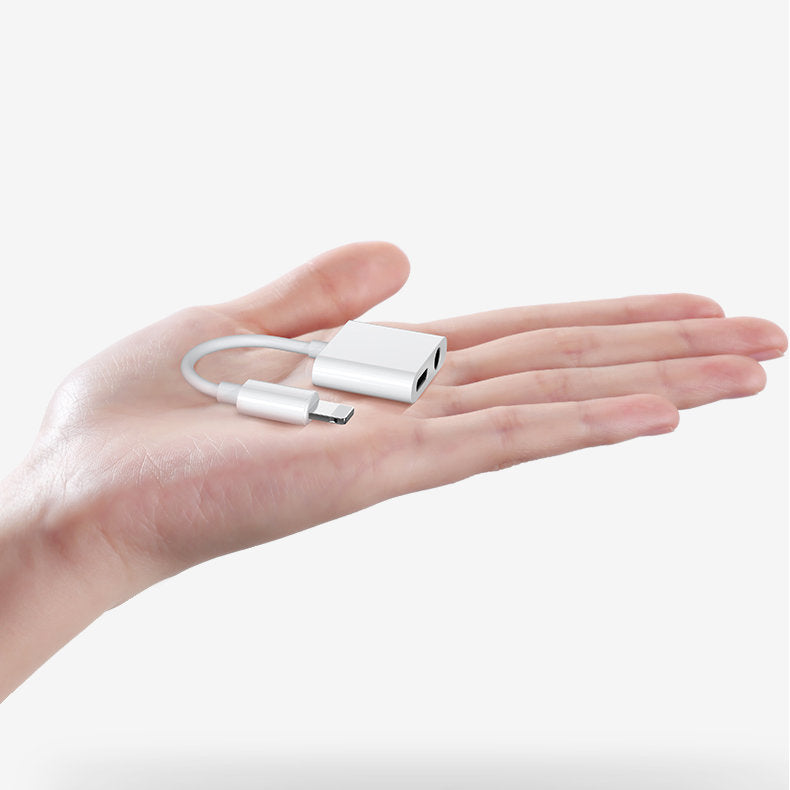 Adattatore Audio Lightning a Lightning Joyroom S-Y104 Ben, con porta di ricarica Lightning, Bianco