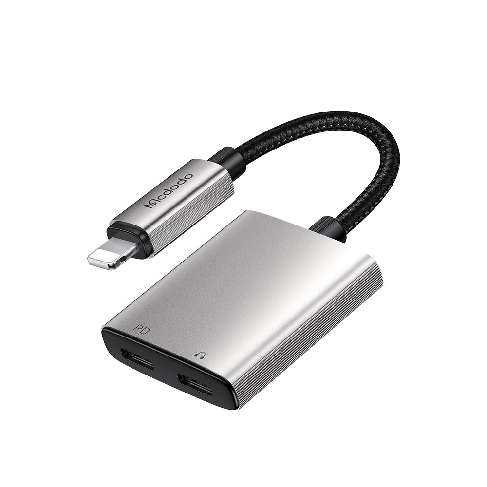 Adattatore Audio Lightning - Lightning / Lightning McDodo CA-5560 Wales, Grigio