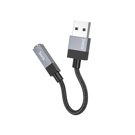 Adattatore Audio HOCO UPA32D, USB-A - 3.5mm, Nero