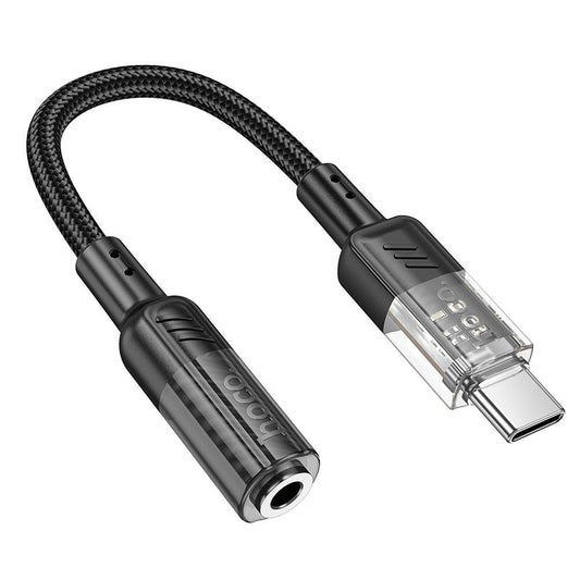 Adattatore audio USB-C - 3,5 mm HOCO LS37, nero