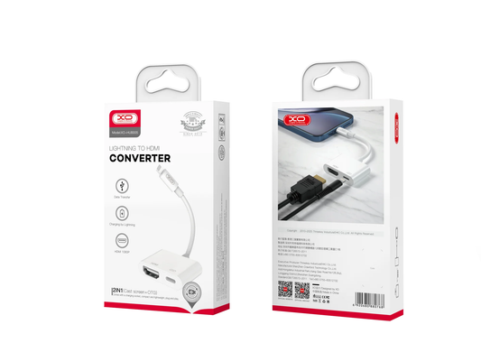Adattatore Audio e Video Lightning - HDMI / Lightning XO Design HUB005, Bianco
