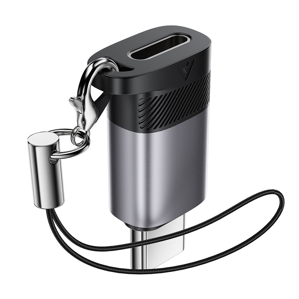 Adattatore Dati e Ricarica Lightning - USB-C Acefast J19, Grigio