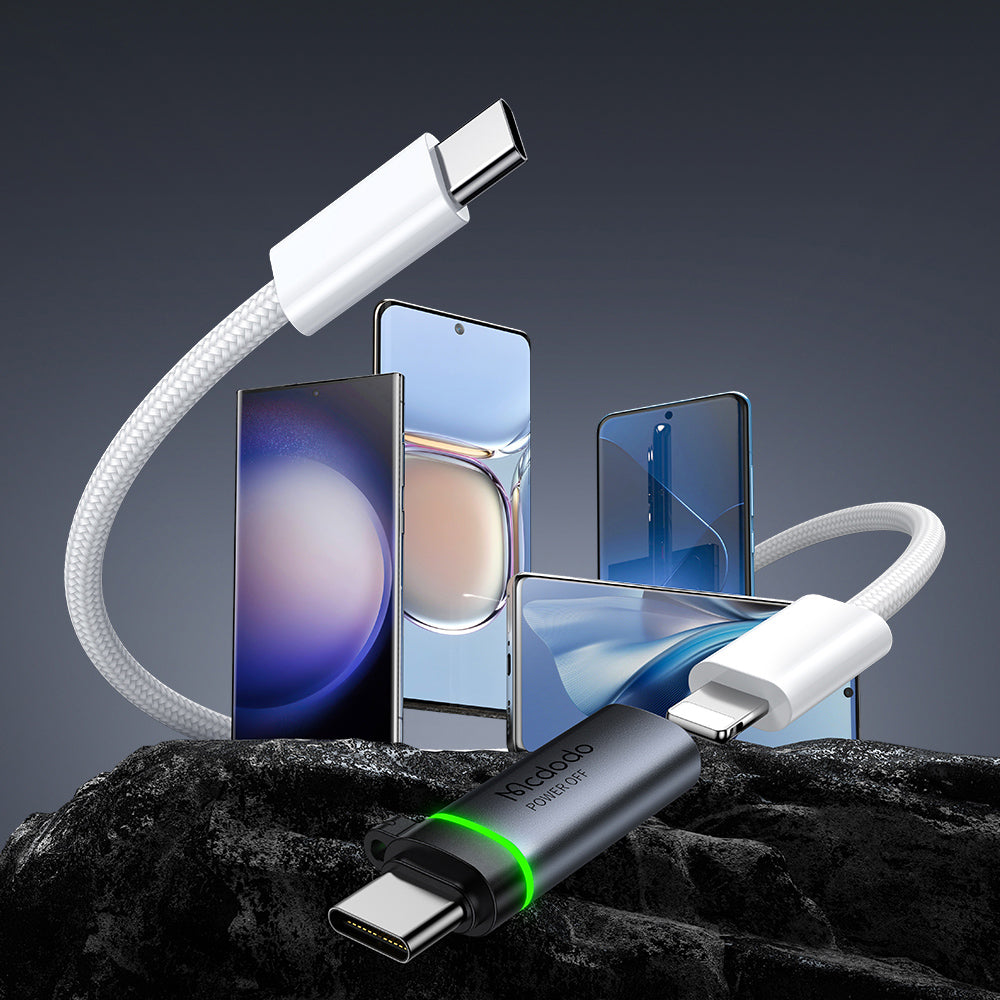 Adattatore Dati e Ricarica Lightning - USB-C McDodo OT-6010 Power Off, Nero
