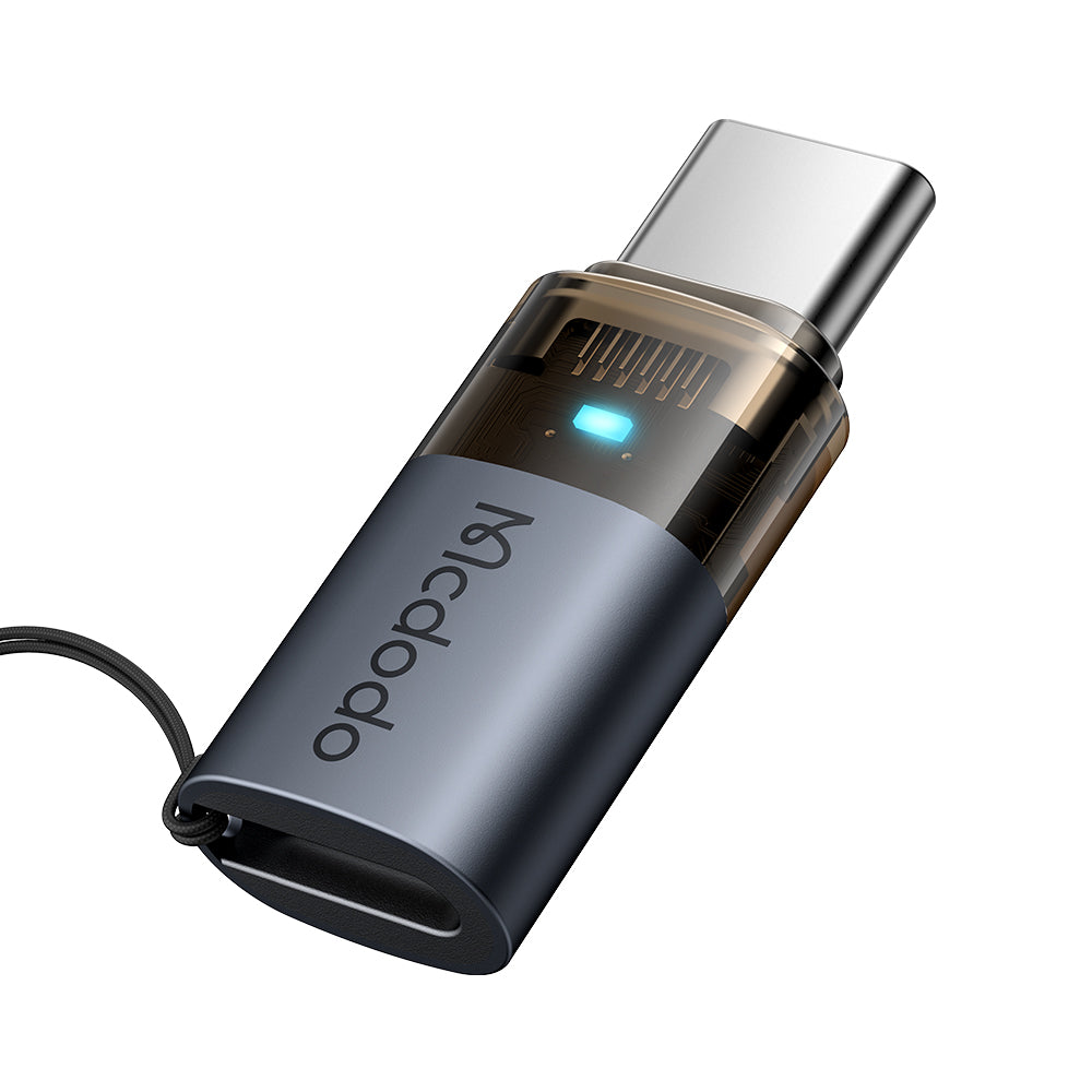 Adattatore Dati e Ricarica Lightning - USB-C McDodo OT-7610, Nero