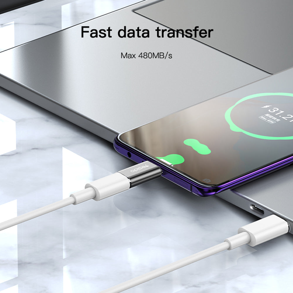 Adattatore Dati e Ricarica Lightning - USB-C Yesido GS22, Grigio