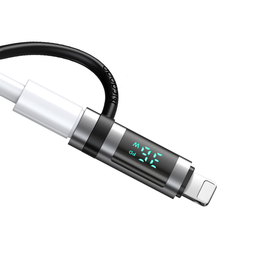 Adattatore Dati e Ricarica USB-C - Lightning McDodo OT-2610 Pigeon Display, Nero