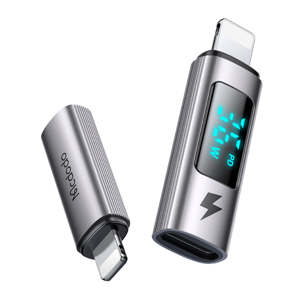 Adattatore Dati e Ricarica USB-C - Lightning McDodo OT-6100 Wales Display, Nero