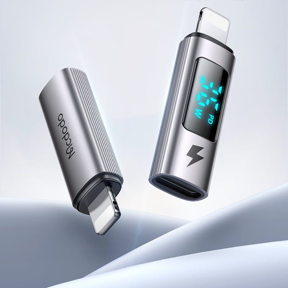 Adattatore Dati e Ricarica USB-C - Lightning McDodo OT-6100 Wales Display, Nero