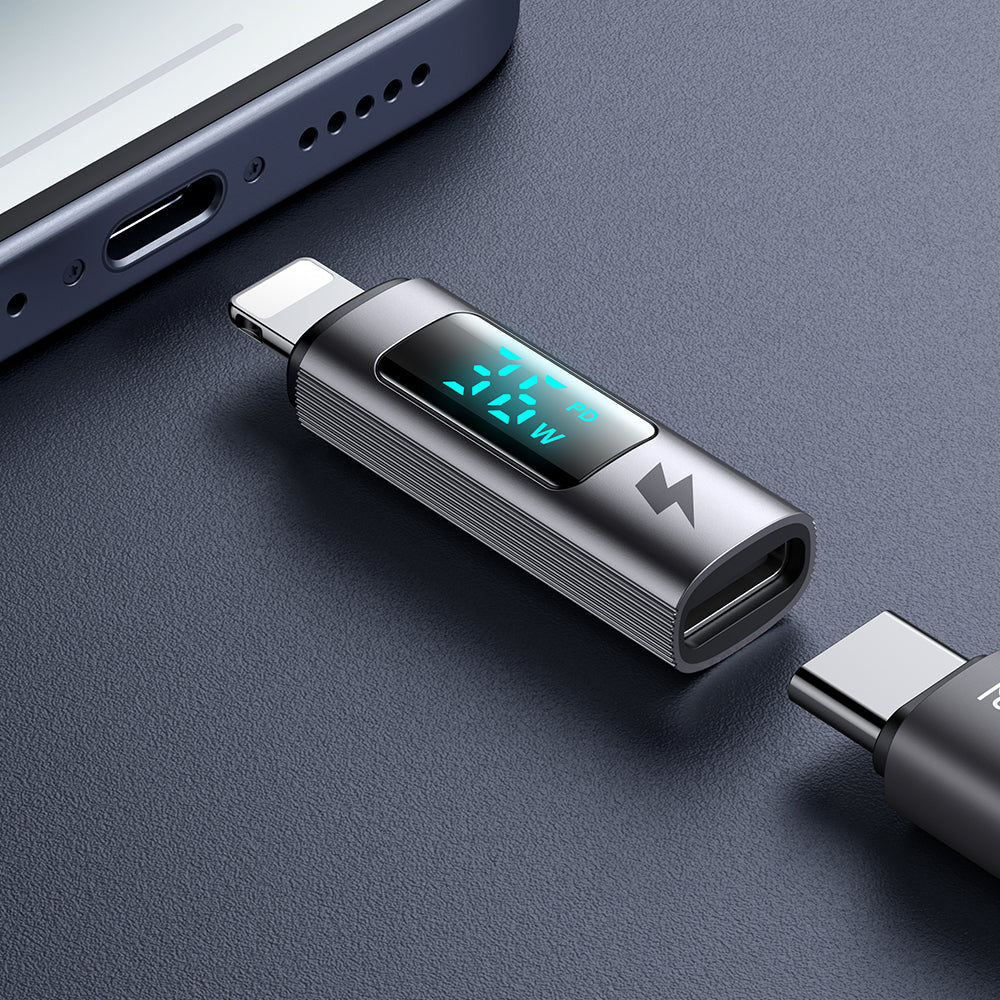 Adattatore Dati e Ricarica USB-C - Lightning McDodo OT-6100 Wales Display, Nero