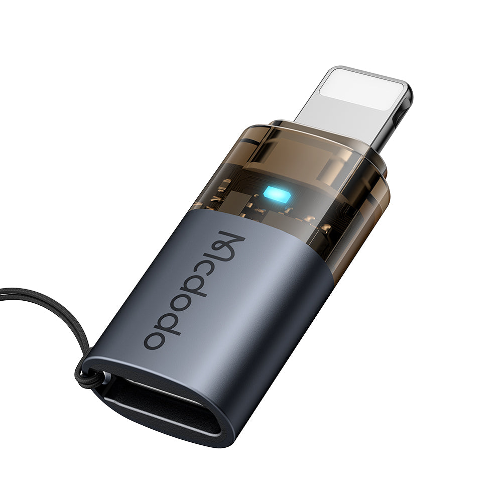 Adattatore Dati e Ricarica USB-C - Lightning McDodo OT-7630, Nero