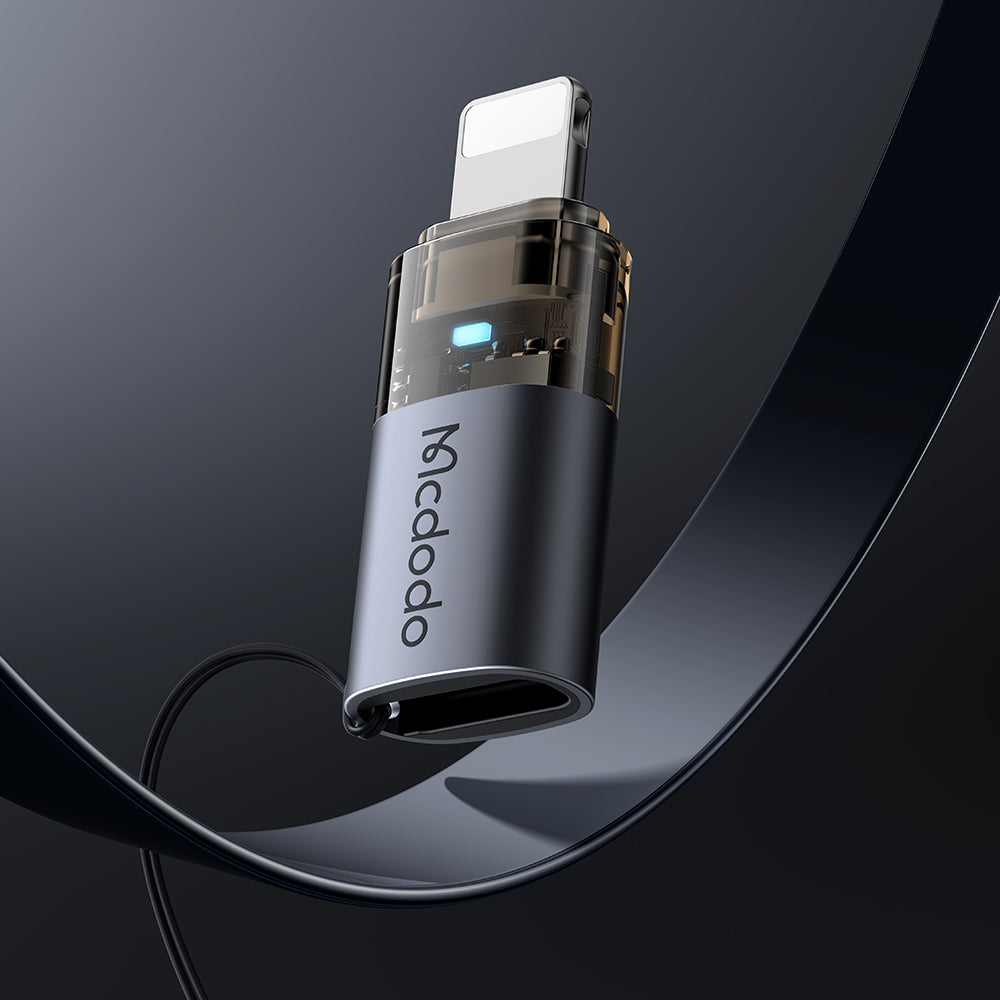 Adattatore Dati e Ricarica USB-C - Lightning McDodo OT-7630, Nero