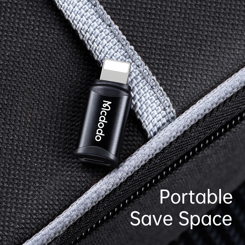 Adattatore Dati e Ricarica USB-C - Lightning McDodo OT-7680, Nero