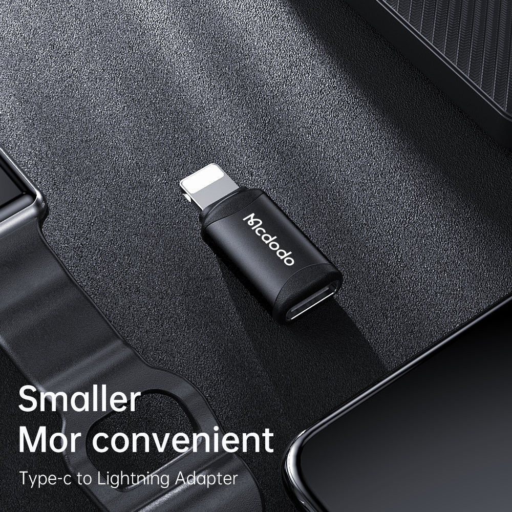 Adattatore Dati e Ricarica USB-C - Lightning McDodo OT-7680, Nero