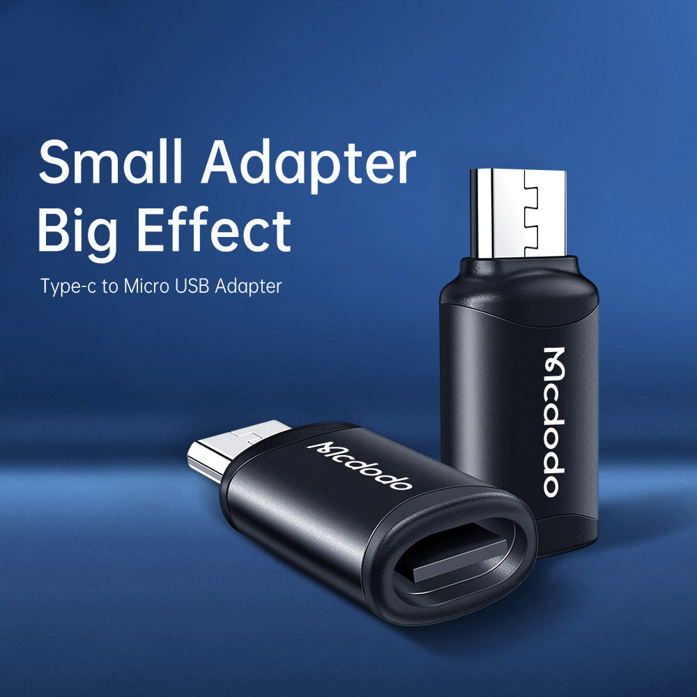 Adattatore Dati e Ricarica USB-C - microUSB McDodo OT-7690, Nero