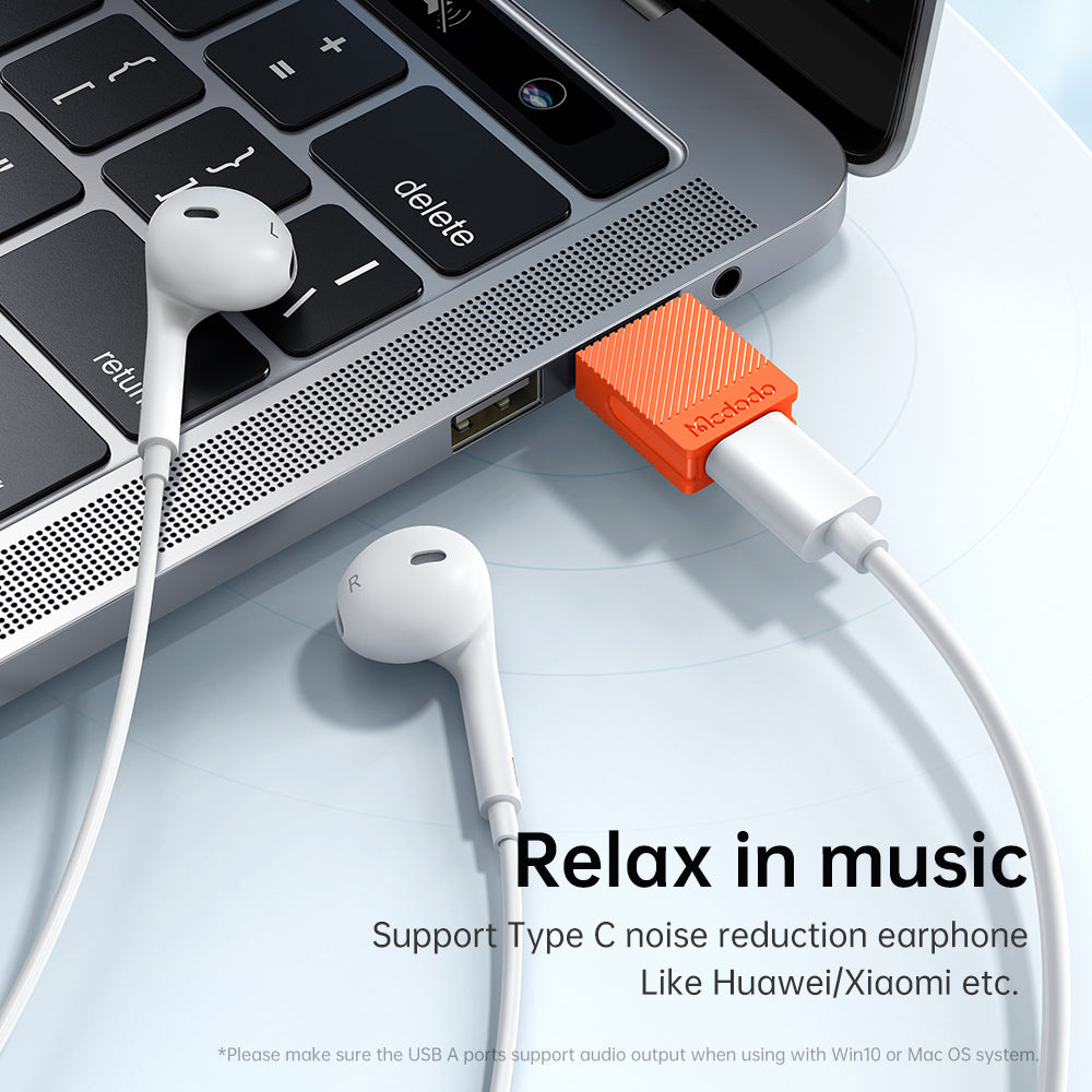 Adattatore Dati e Ricarica USB-C - USB-A McDodo OT-6550, Arancione