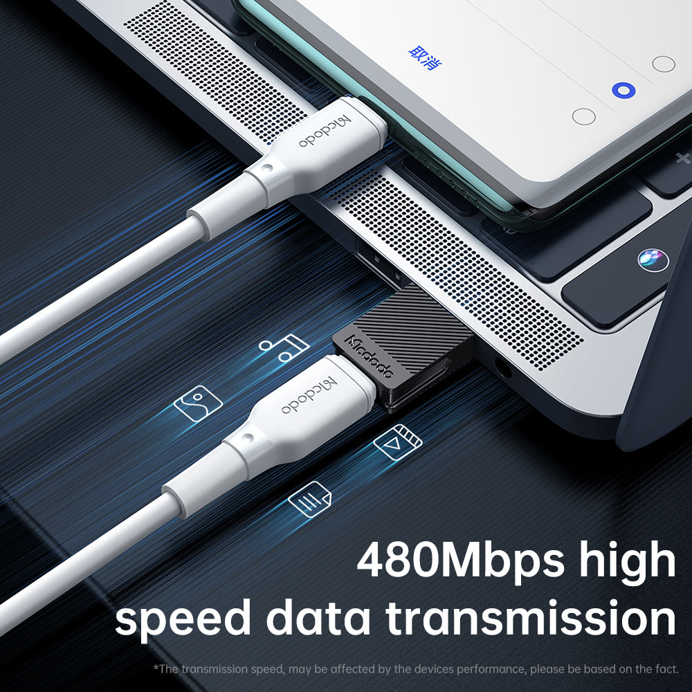 Adattatore Dati e Ricarica USB-C - USB-A McDodo OT-6970, Nero