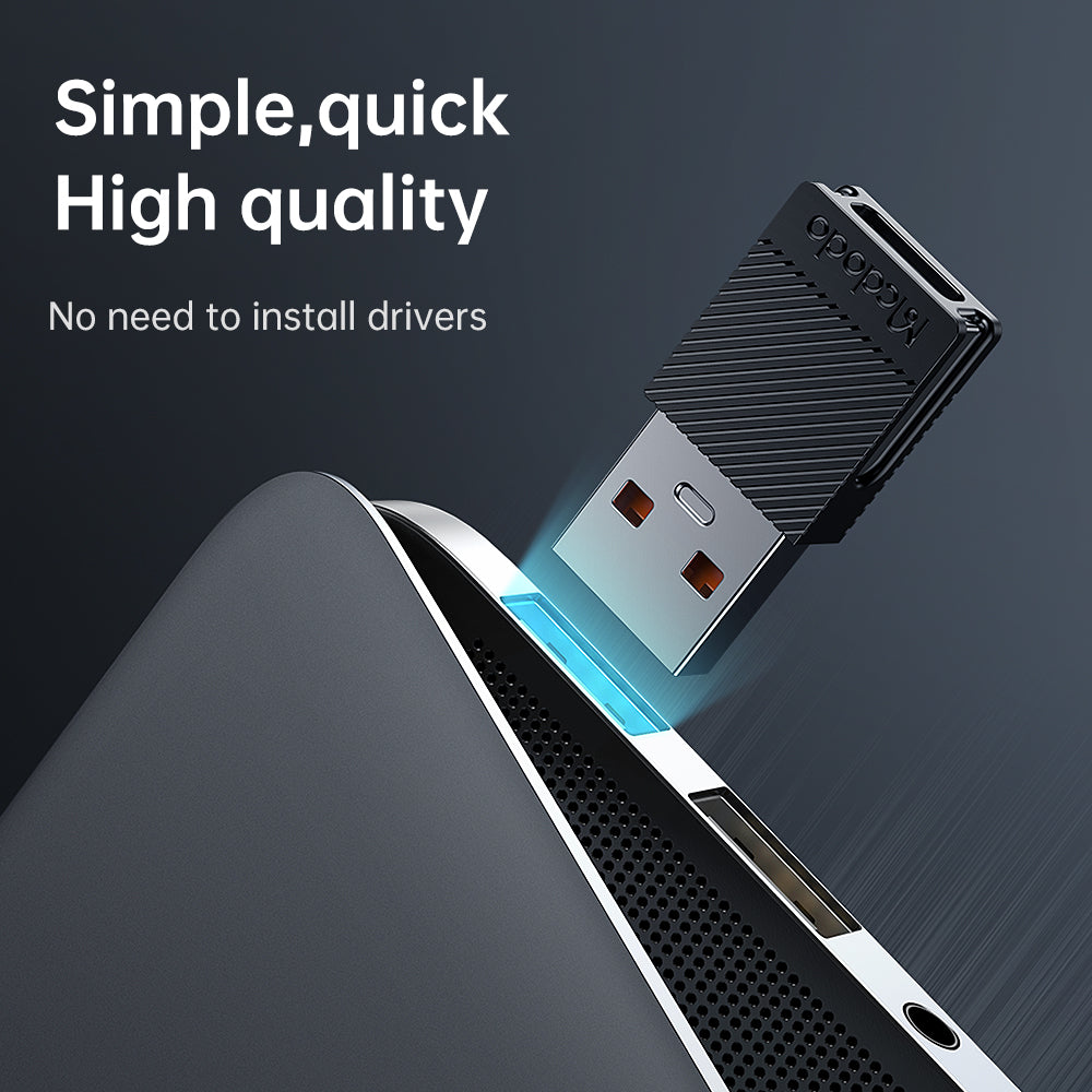 Adattatore Dati e Ricarica USB-C - USB-A McDodo OT-6970, Nero