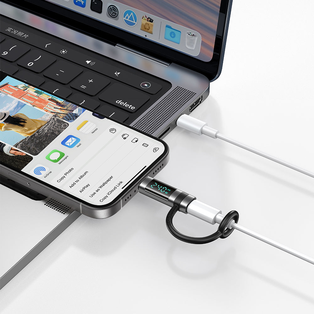 Adattatore Dati e Ricarica USB-C - USB-C McDodo OT-2620 Pigeon Display, Nero