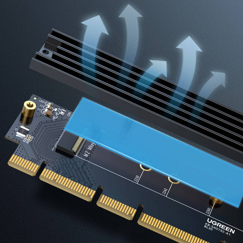 Adattatore Interfaccia SSD UGREEN CM465 (30715), NVMe M.2 - PCIe 4.0 X4