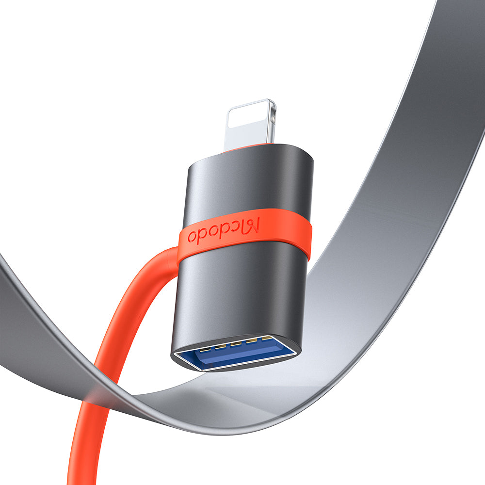 Adattatore OTG Lightning - USB-A McDodo OT-2600, Grigio