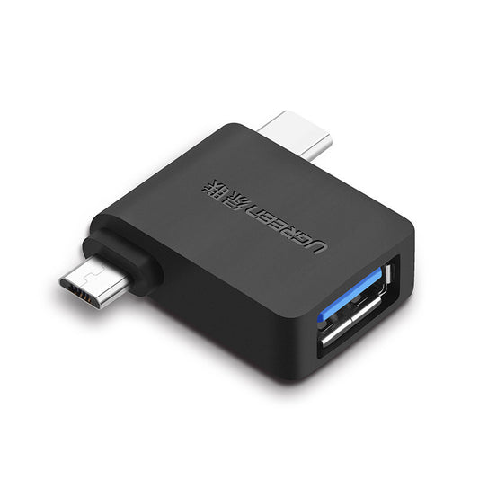 OTG microUSB / USB-C - USB-A UGREEN U30453, Nero