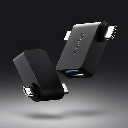 OTG microUSB / USB-C - USB-A UGREEN U30453, Nero