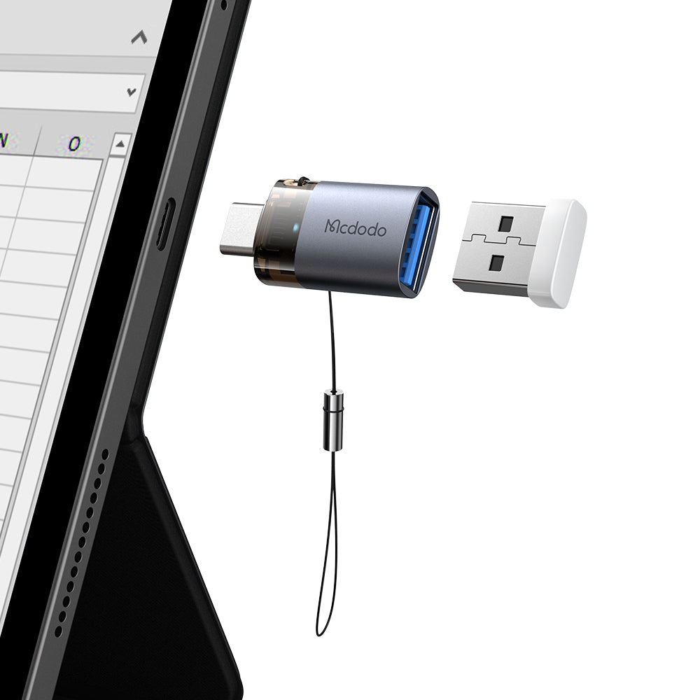 Adattatore OTG USB-C - USB-A McDodo OT-7400, Nero