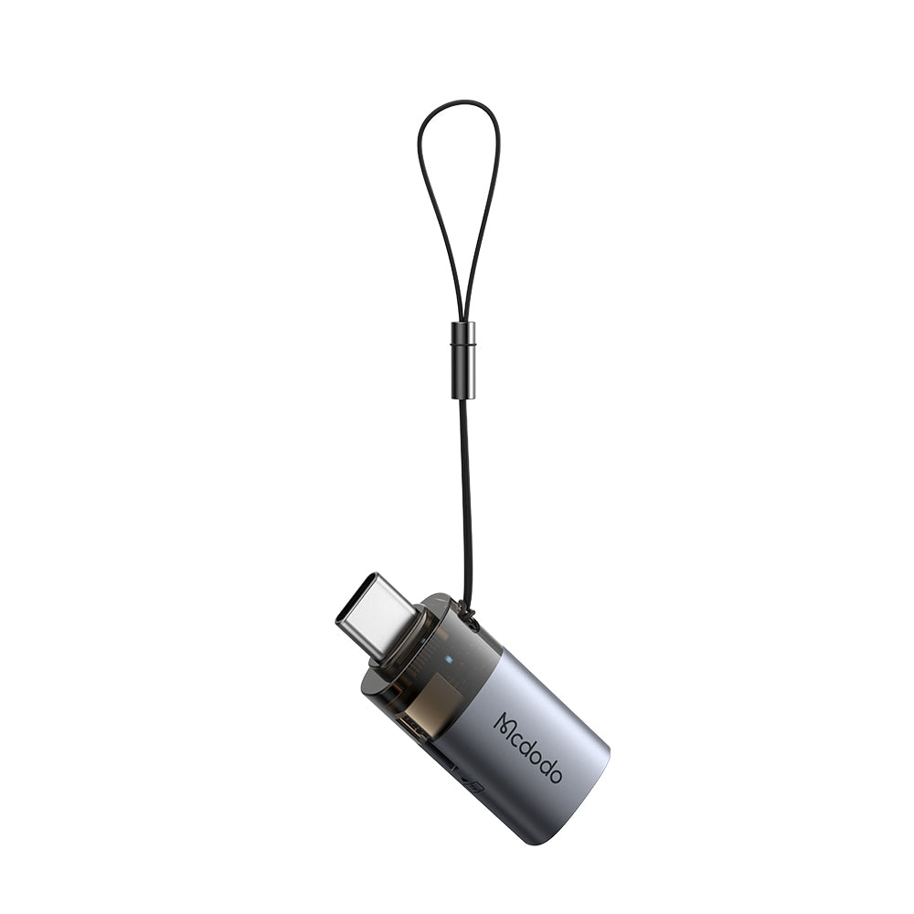 Lettore di schede USB-C McDodo OT-7600, USB-A (OTG) - microSD, Nero