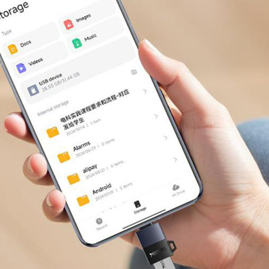 Adattatore OTG USB-C - USB-A Yesido GS31, Grigio