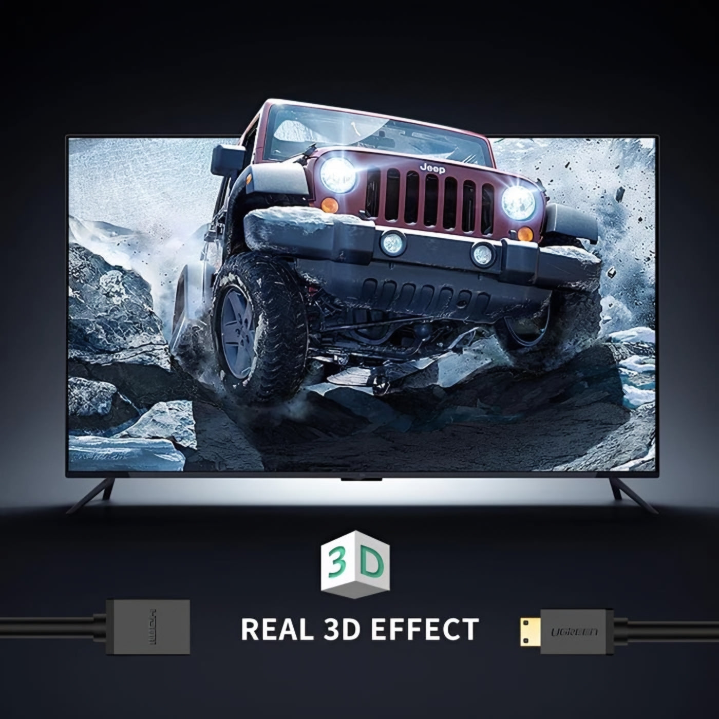 Adattatore Video UGREEN 20137, miniHDMI - HDMI, 4K, Nero