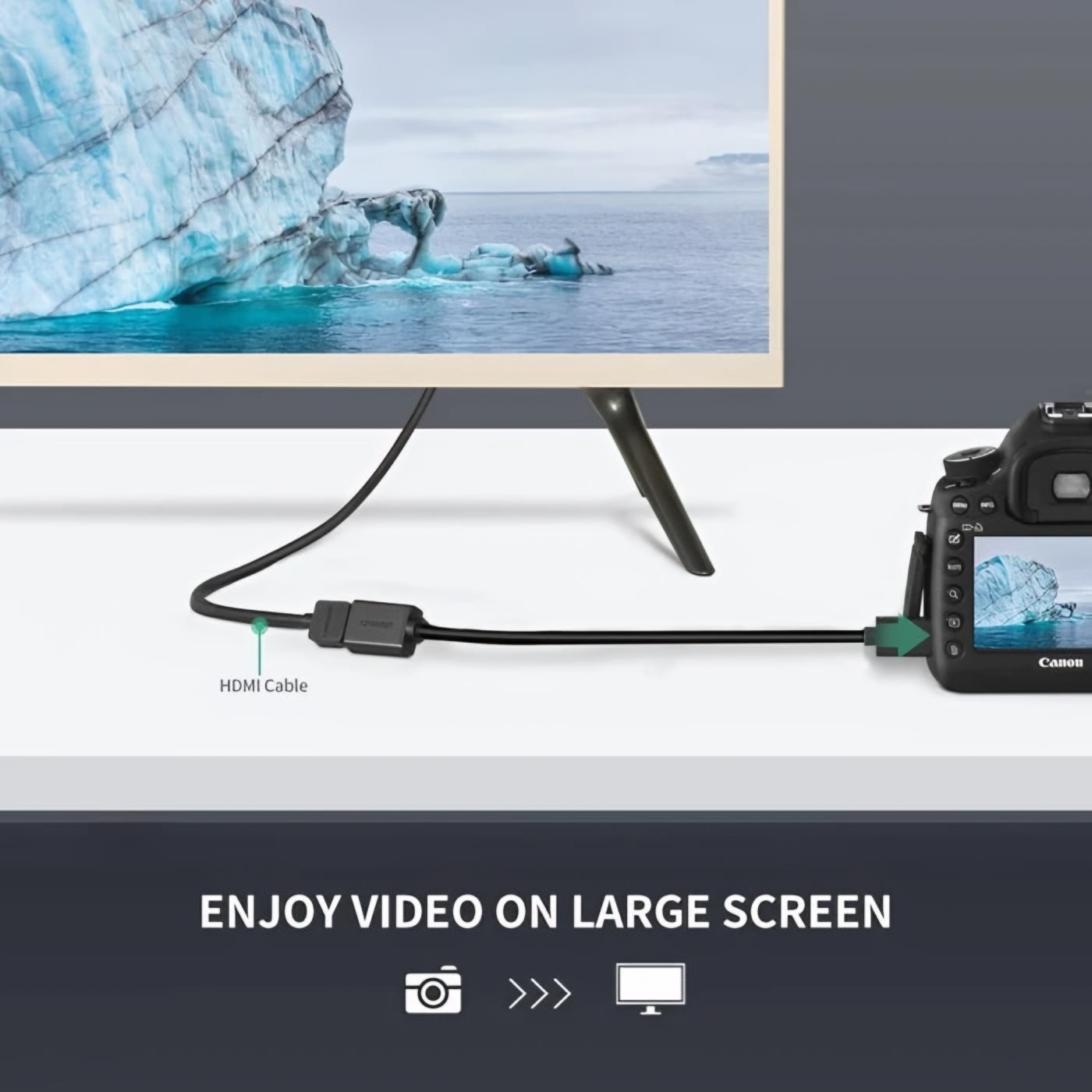 Adattatore Video UGREEN 20137, miniHDMI - HDMI, 4K, Nero