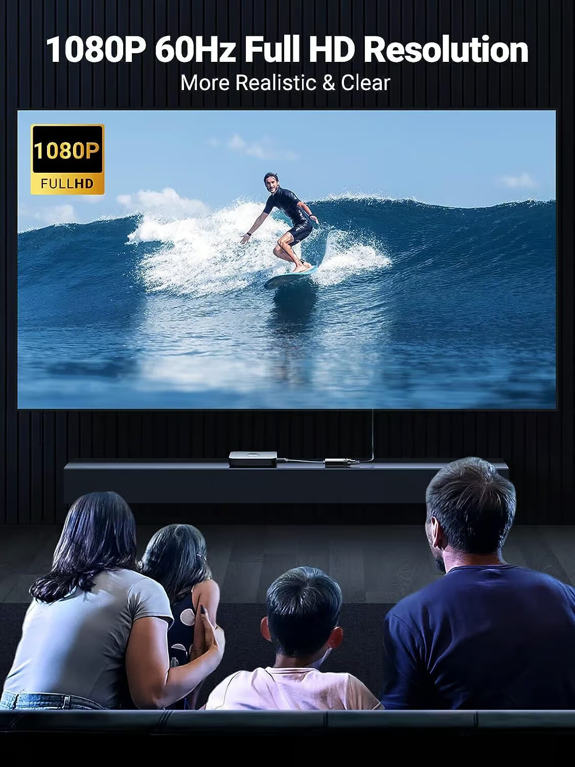 Adattatore Video UGREEN CM611 (90813), HDMI - VGA, 1080P, Nero