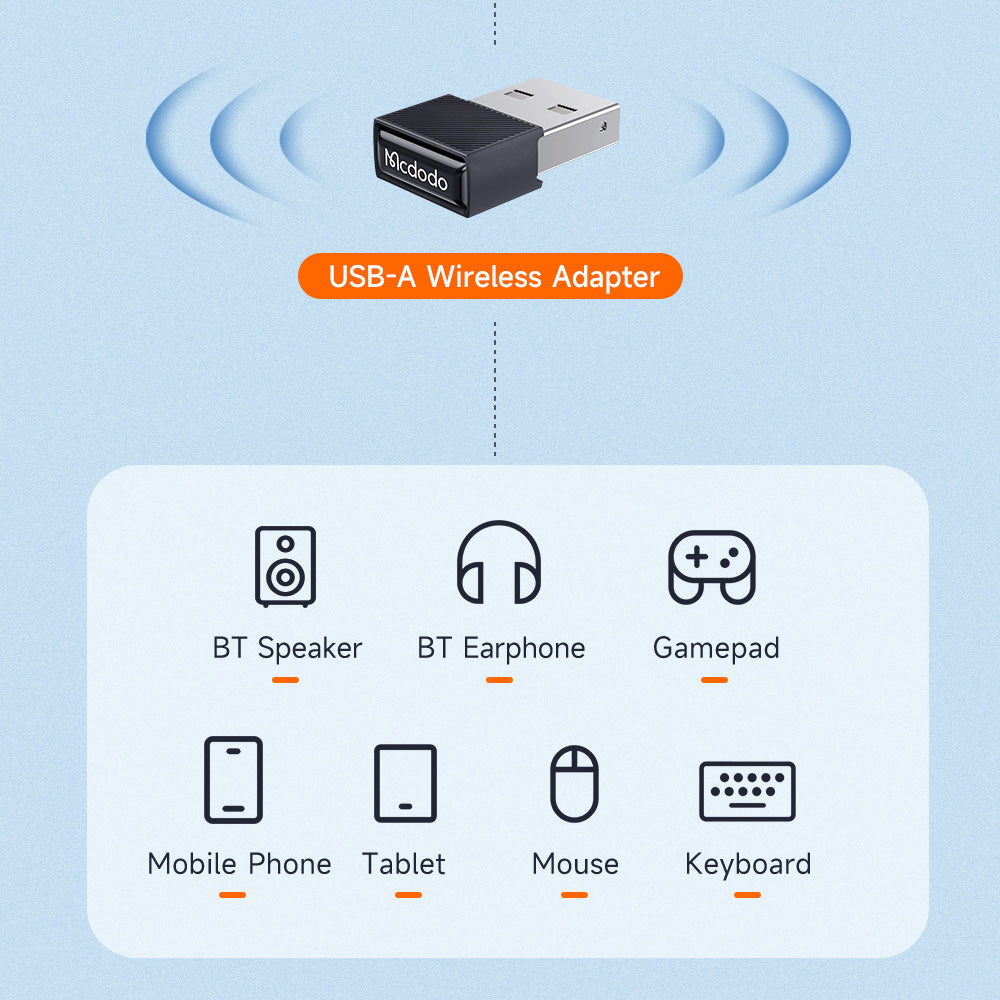 Adattatore Wireless McDodo OT-1580, Nero
