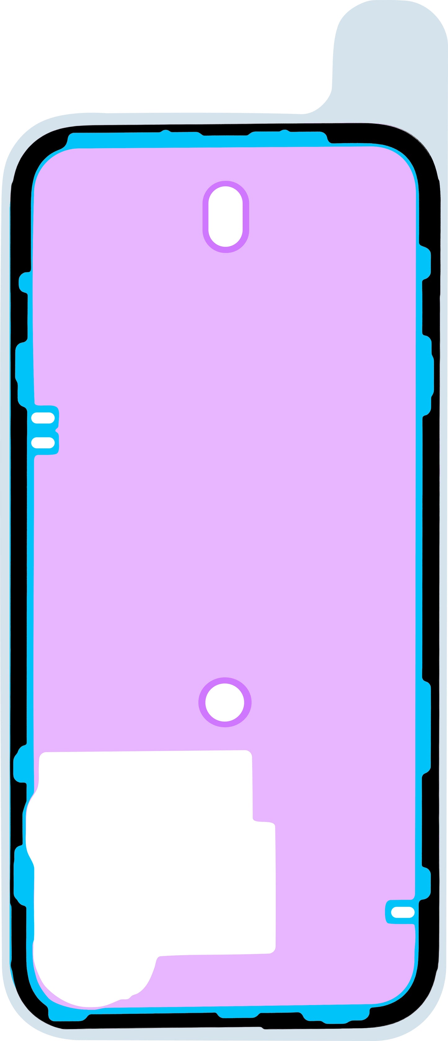 Adesivo Coperchio Batteria Apple iPhone 15 Pro, Service Pack 923-09189