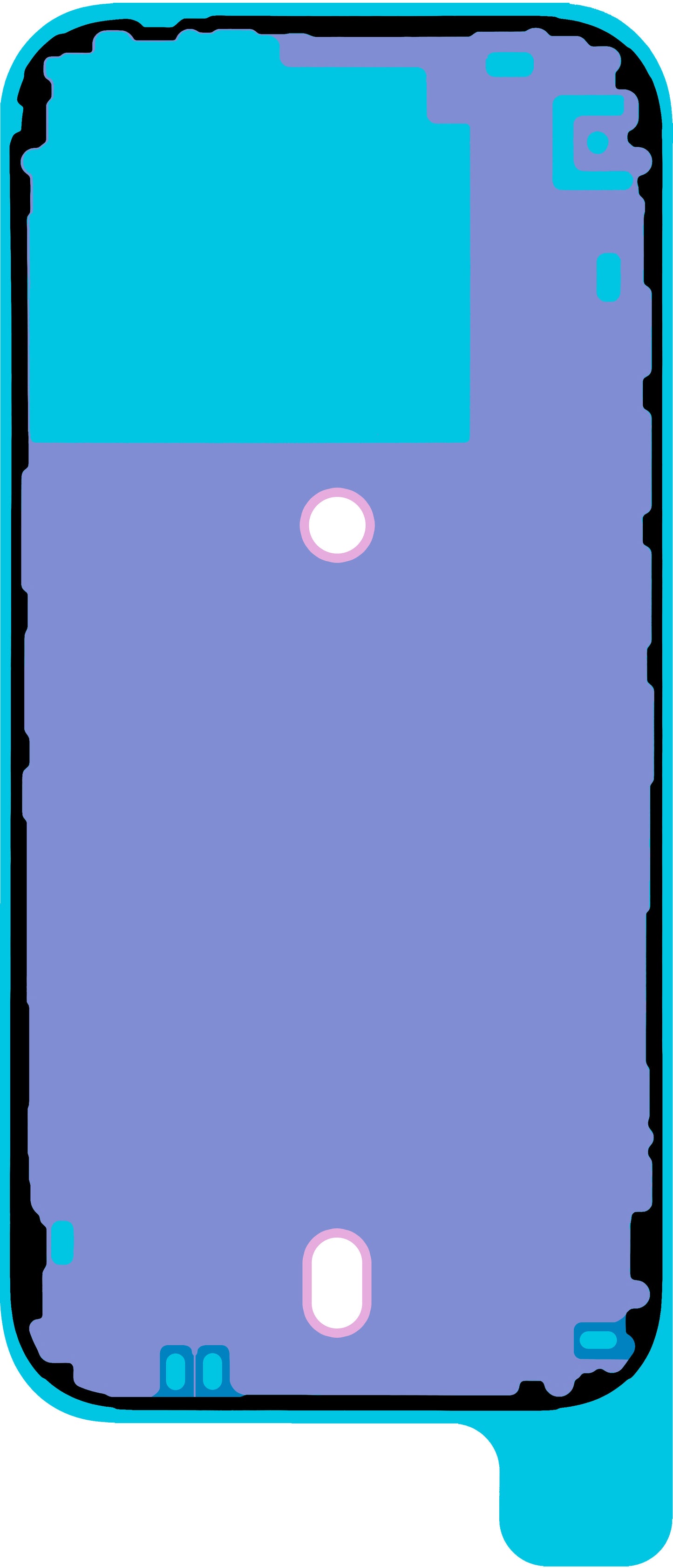 Adesivo Coperchio Batteria Apple iPhone 16 Pro, Service Pack 923-11071