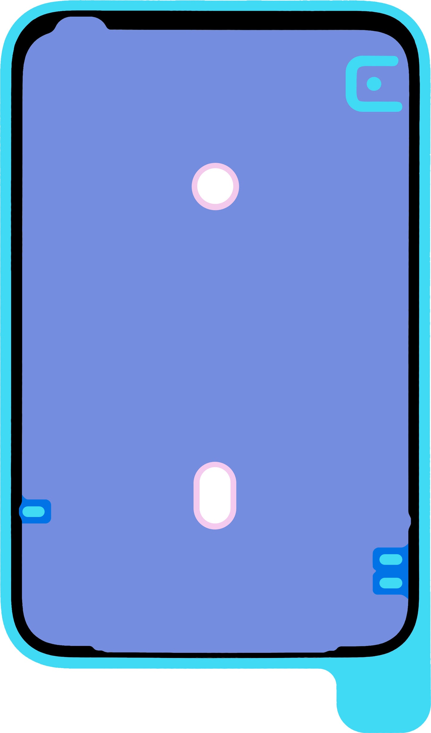 Adesivo Coperchio Batteria Apple iPhone 17 Pro Max, Service Pack 923-12859