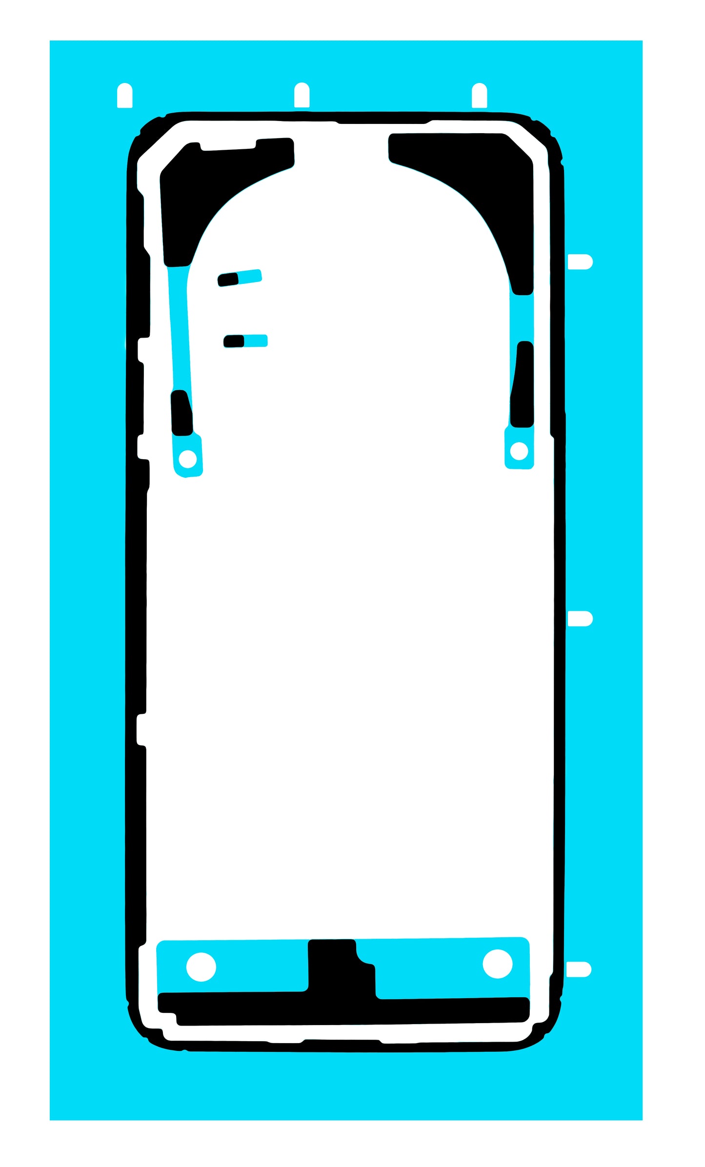 Adesivo Coperchio Batteria Honor Magic7 Pro, Service Pack 5163AELQ