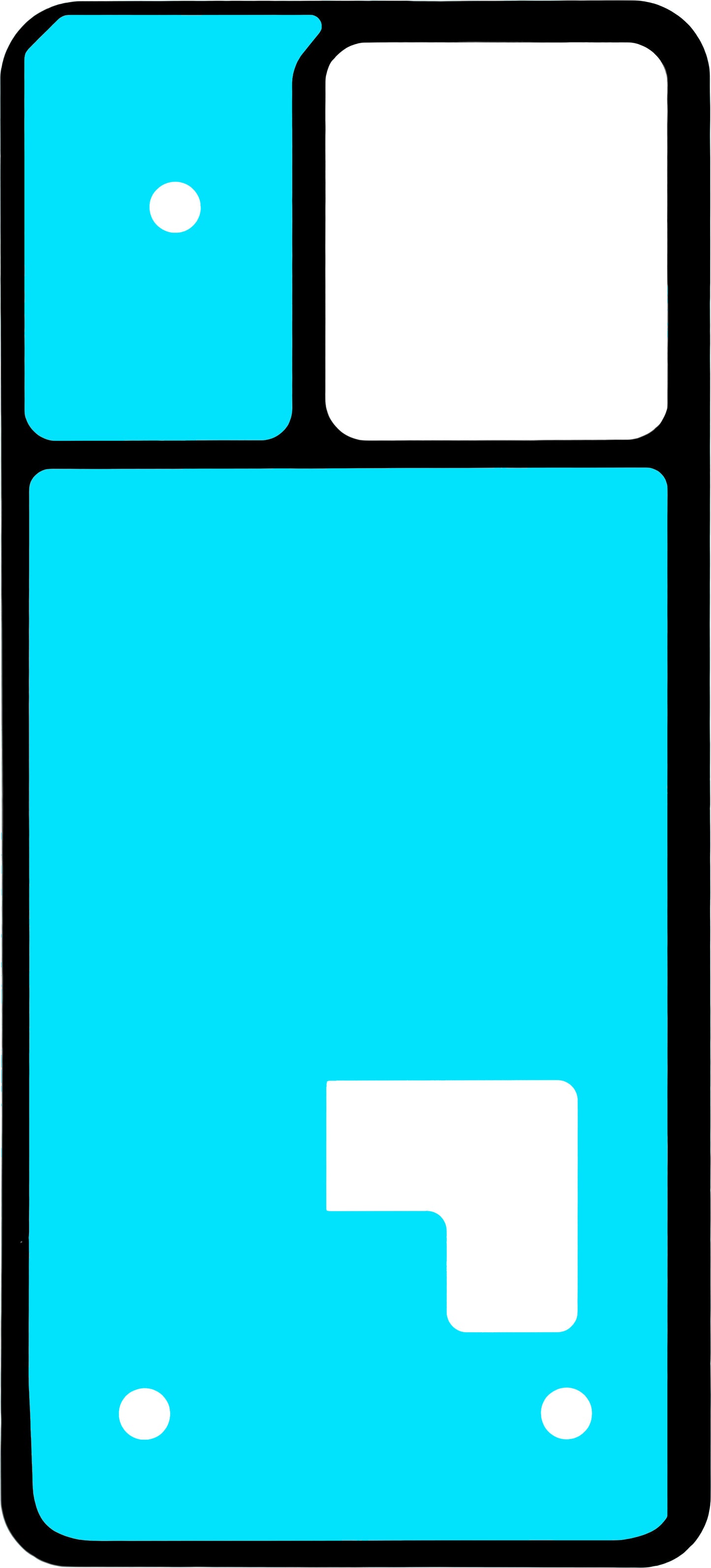 Adesivo Coperchio Batteria Motorola Edge 40 Neo, Service Pack 5D78C23510