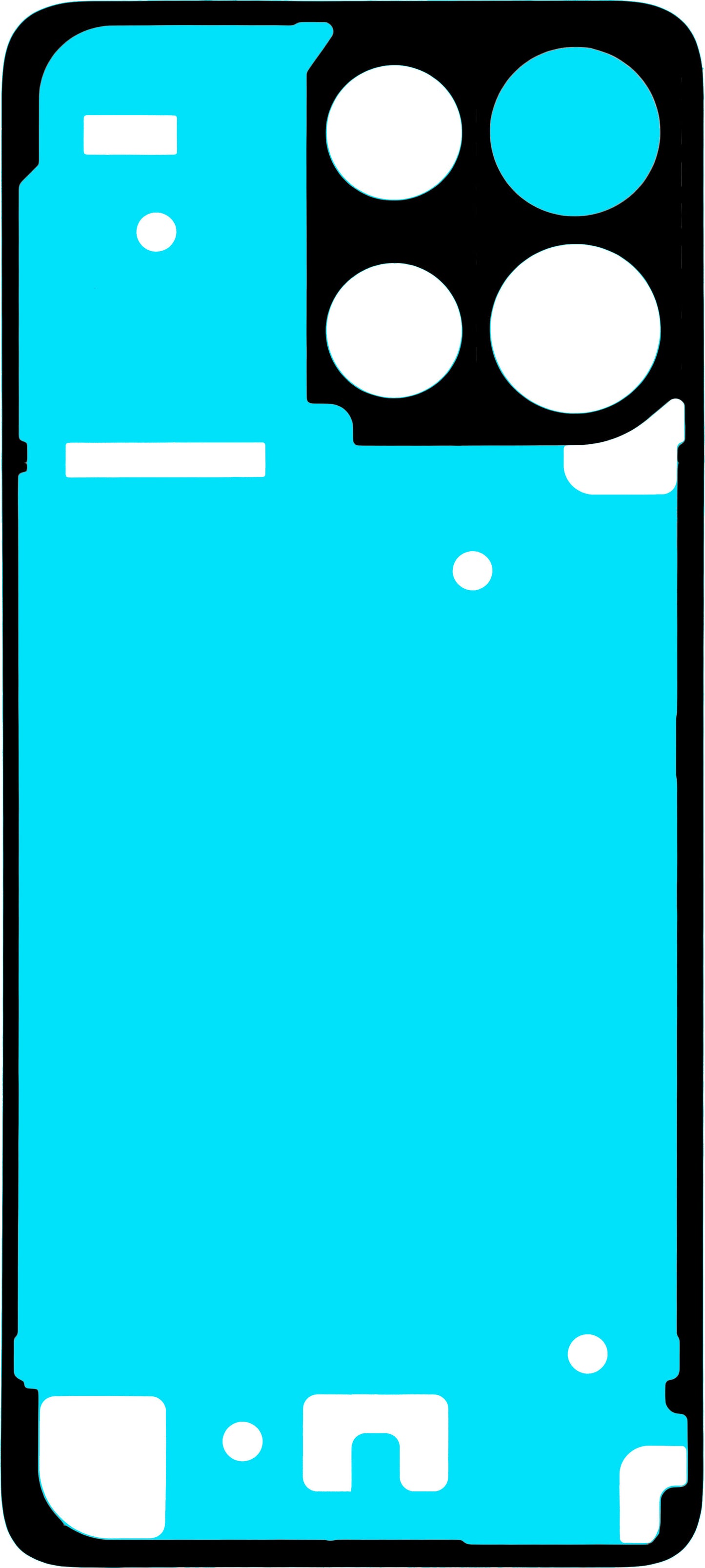 Adesivo Coperchio Batteria Motorola Moto G15 / G15 Power, Service Pack 5948C29252