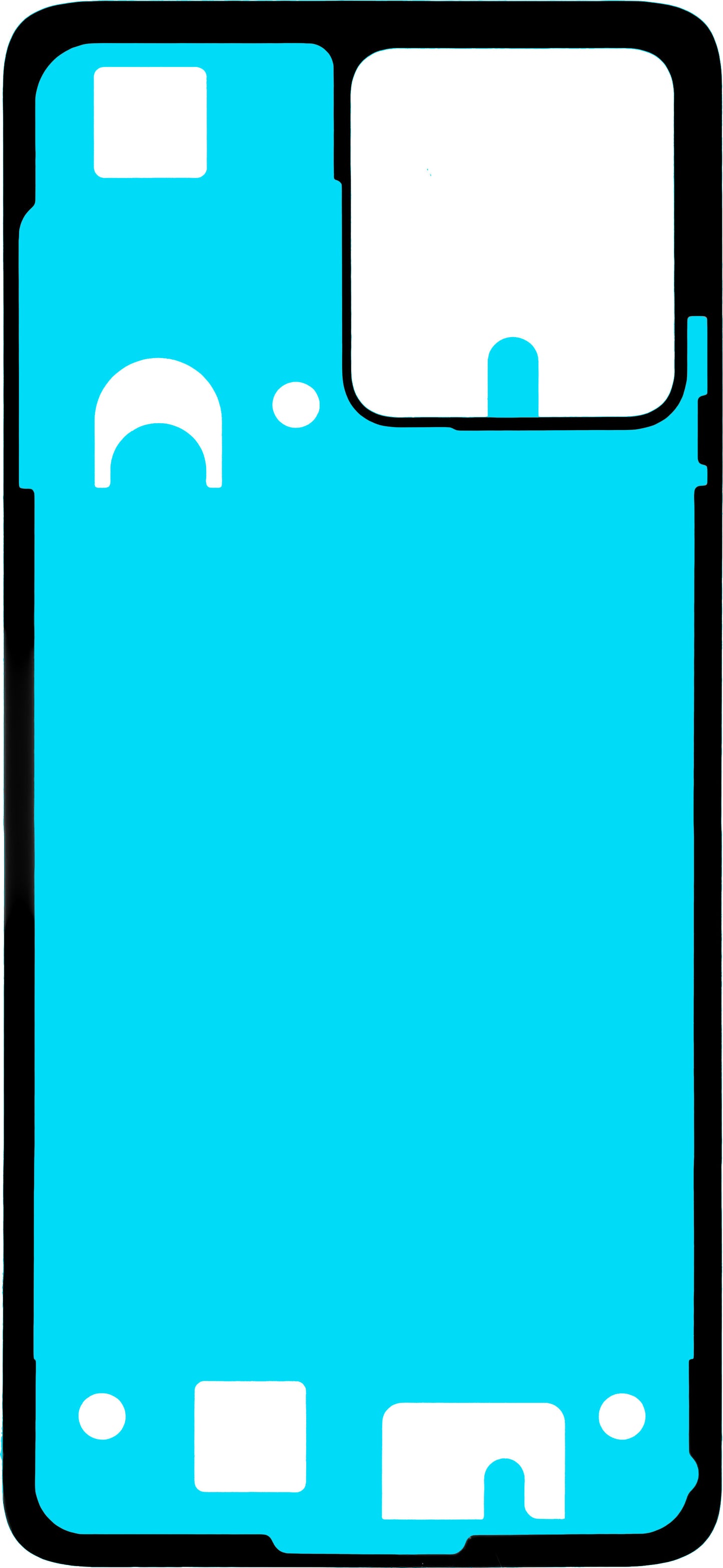 Adesivo Coperchio Batteria Motorola Moto G84, Service Pack 5D78C24244