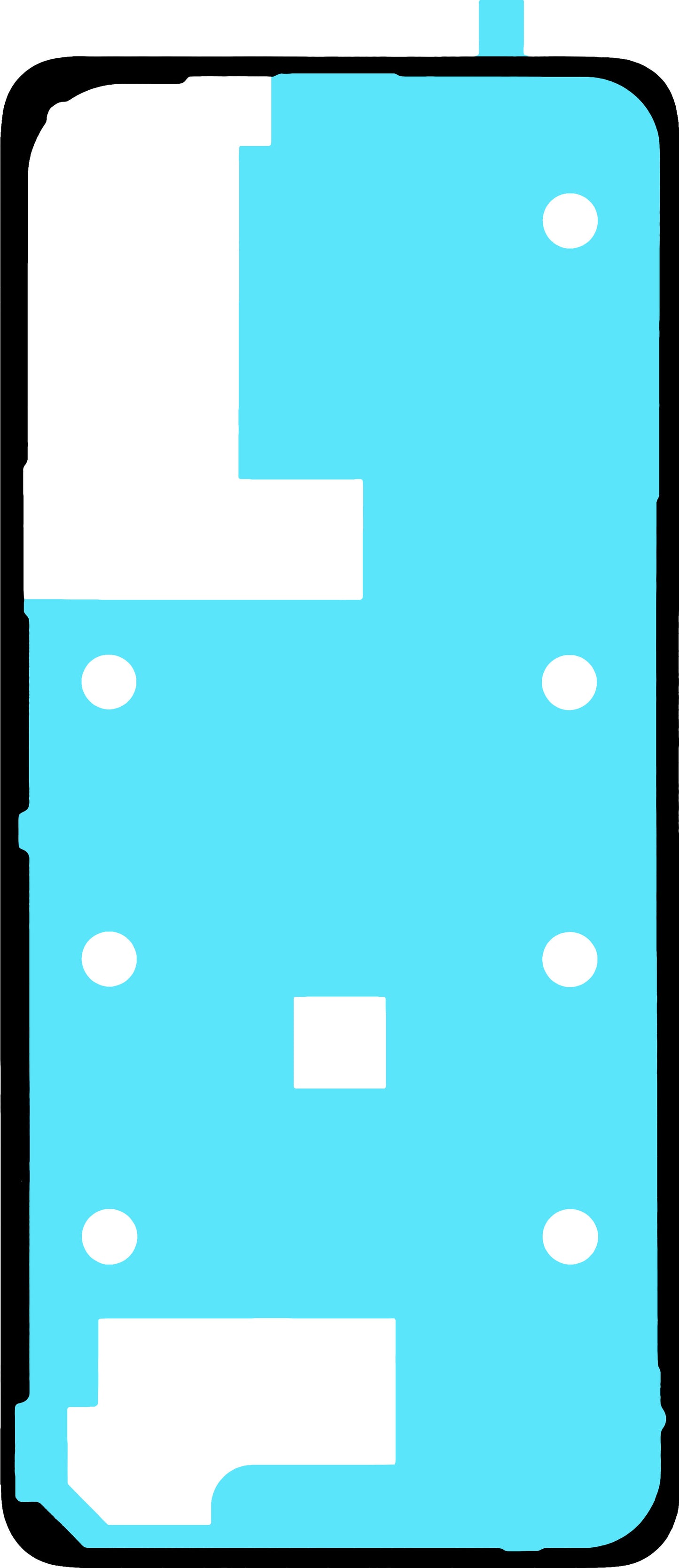 Battery Cover Adhesive Realme C65, Service Pack 612717000376