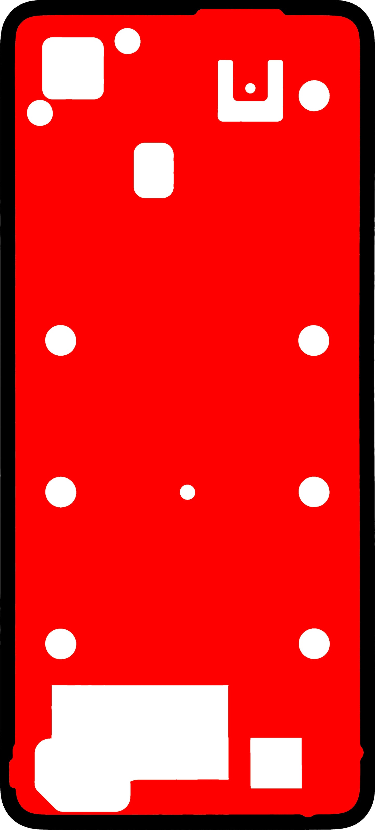 Adesivo Coperchio Batteria Realme C75 4G, Service Pack 612717000532