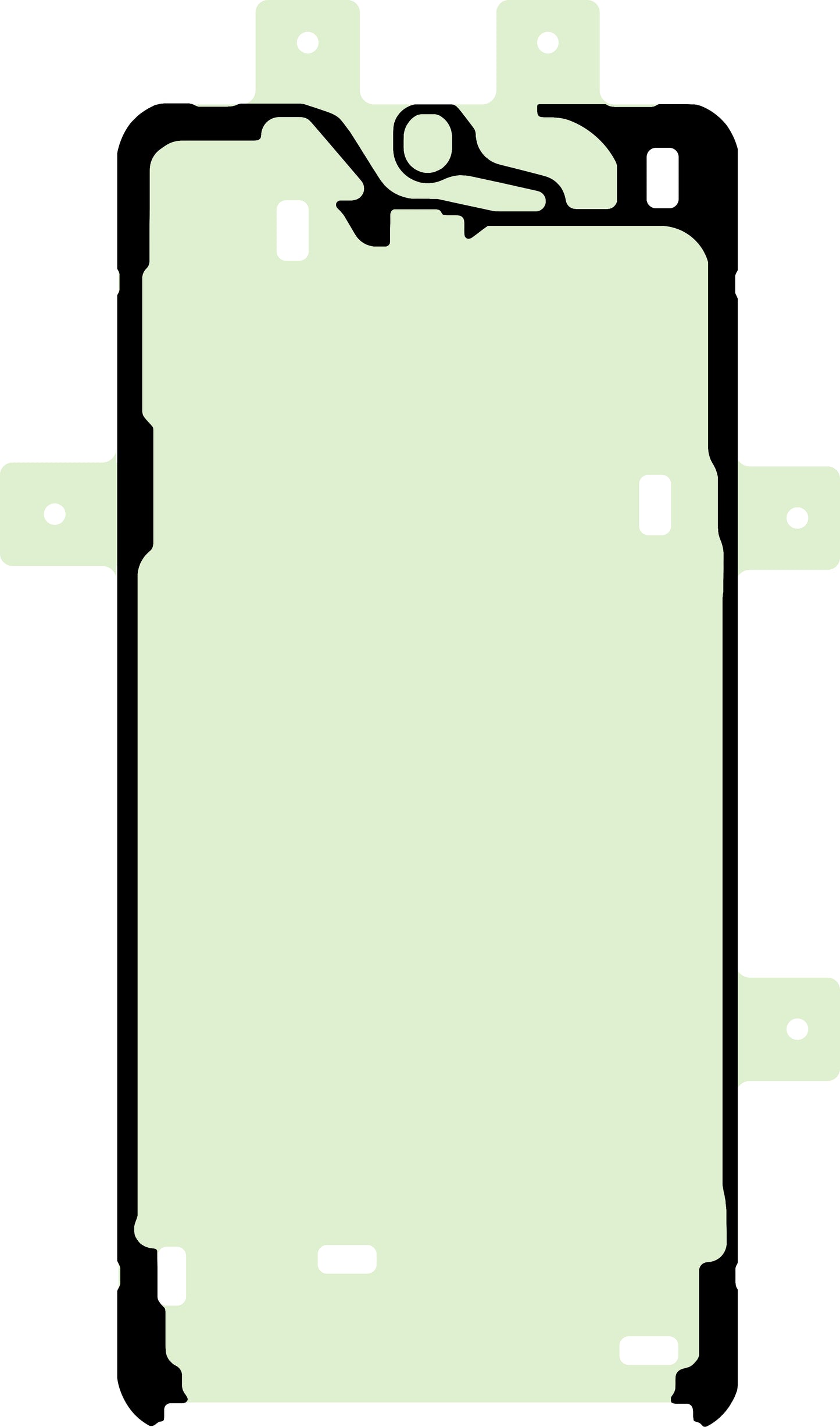 Adesivo Display Samsung Galaxy S24+ S926, Service Pack GH81-24780A