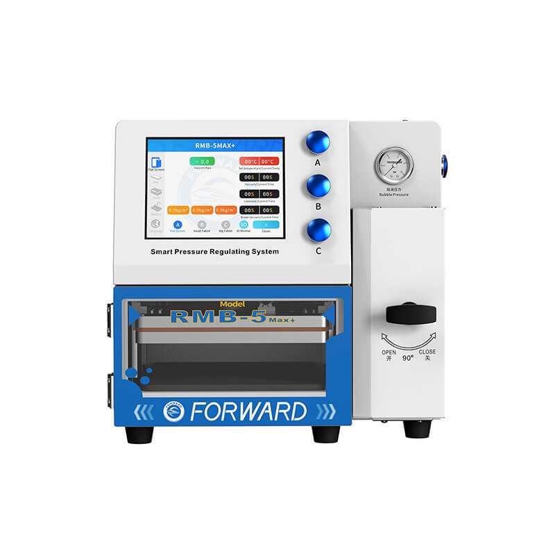 Pacchetto Macchina Laminazione OCA / Rimozione Bolle + Compressore Aria + Pompa Vuoto Forward RMB-5MAX + FW-122B + FW-126S