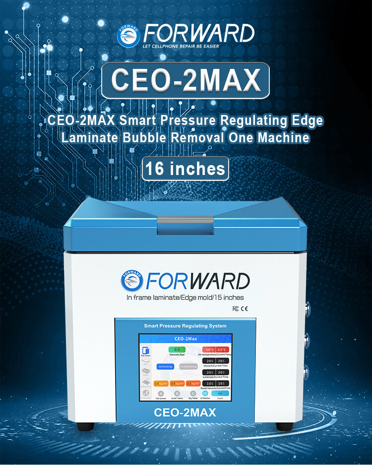 Pacchetto Macchina Laminazione OCA / Eliminazione Bolle + Compressore Aria + Pompa Vuoto Forward CEO-2Max + FW-122B + FW-126S