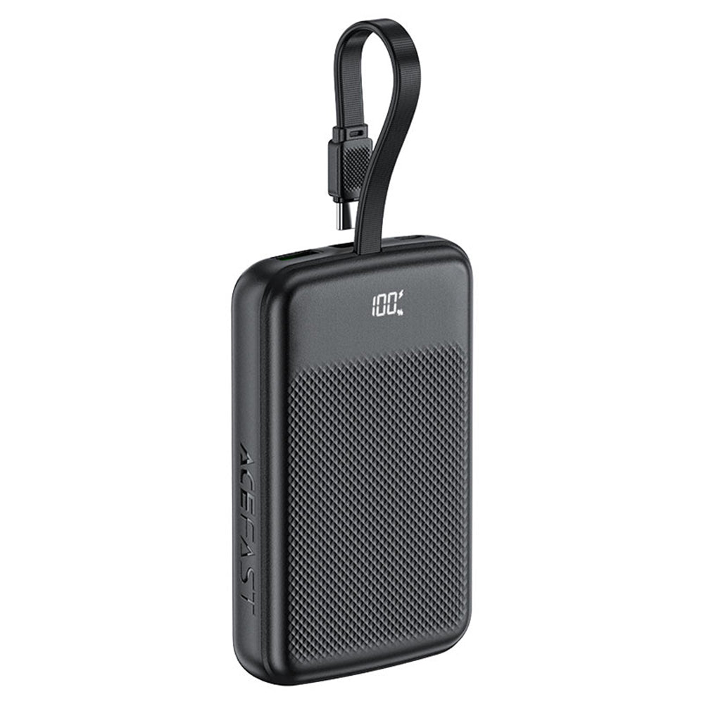 Batteria Esterna Acefast M13, 10000mAh, 22.5W, QC + PD, 1 x USB-A - 2 x USB-C, Nera